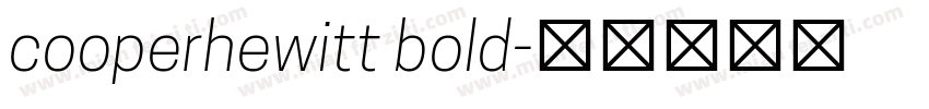 cooperhewitt bold字体转换